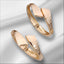 18K Gold-Plated Hammered Edge V-Shape Bangle