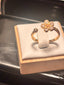 18K Gold-Plated Daisy Ring Adjustable