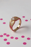 18K Gold-Plated Adjustable Sparkle Twist Ring