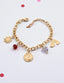 18K Gold-Plated Celestial Coins Charm Bracelet