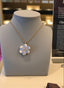 18K Gold-Plated Opal Clover Pendant Necklace