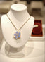 18K Gold-Plated Opal Clover Pendant Necklace