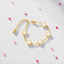18K Gold-Plated White Clover Bracelet