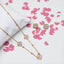 18K Gold-Plated Pink Clover Jewelry Set