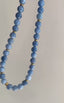 Aquamarine Chalcedony Jewelry Set Necklace, Bracelet & Earrings